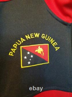 Adidas Mens Small Tracksuit Jacket Track Top Vintage Retro Papua New Guinea