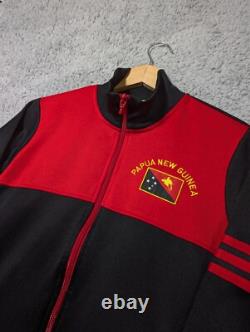 Adidas Papua New Guinea Track Jacket Womens Large Tracksuit Top Originals Flag