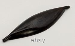 African Antique / Vintage Tribal Carved Wood Canoe Shaped Bowl Papua New Guinea