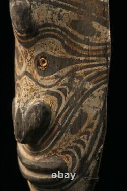 Ancestor mask, sepik carving, iatmul figure, papua new guinea