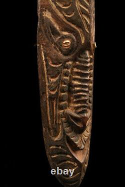 Ancestor mask, sepik carving, papua new guinea