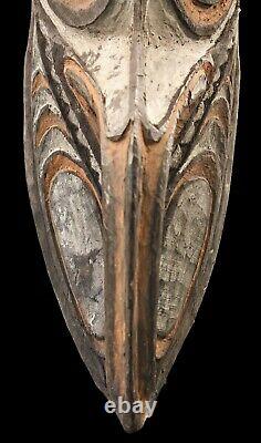 Ancestor mask, sepik carving, papua new guinea, tribal art, masque bois