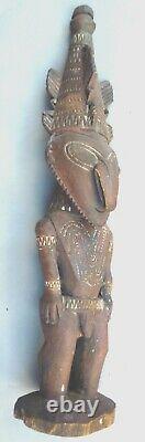 Ancestral Figure Male Fertility Statue Handcarved Ramu River P. New Guinea Ethnix