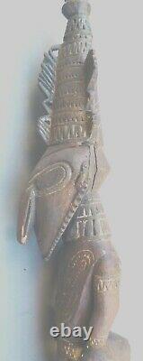 Ancestral Figure Male Fertility Statue Handcarved Ramu River P. New Guinea Ethnix