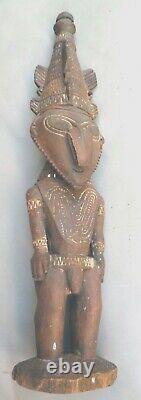 Ancestral Figure Male Fertility Statue Handcarved Ramu River P. New Guinea Ethnix