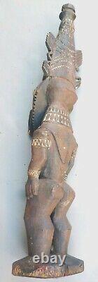 Ancestral Figure Male Fertility Statue Handcarved Ramu River P. New Guinea Ethnix