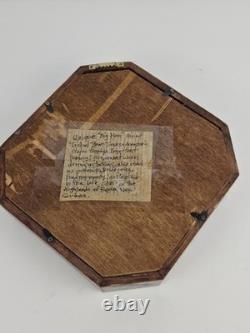 Antique 1800's Papua New Guinea Tribal Boar Tusk Head Hunter Necklace Shadow Box