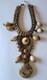 Antique 26 cowrie shell/stone Papua Nw Guinea tribal pectoral ornament necklace