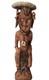 Antique 85cm High Papua New Guinea Carved Tribal Chief Statue Was $598 Now $368