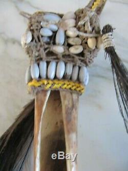 Antique Asmat Cassowary Bone Dagger Papua New Guinea Early 20th