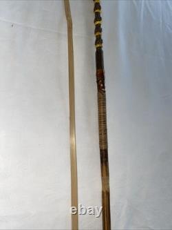 Antique Buka Island Papua New Guinea Barbed Carved Wood Arrow Withthrowing Device