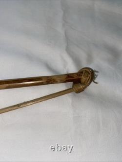 Antique Buka Island Papua New Guinea Barbed Carved Wood Arrow Withthrowing Device