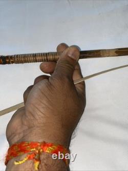 Antique Buka Island Papua New Guinea Barbed Carved Wood Arrow Withthrowing Device