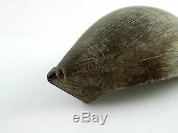 Antique Early Finely Carved PNG Papua New Guinea Coconut Shell LAYBY AVA