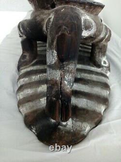 Antique Handcarved Wooden Animal Tribal Papua New Guinea Stool/Headrest