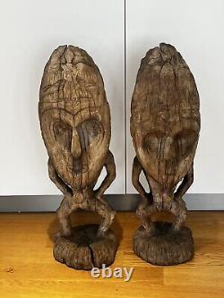 Antique Lower Sepic Ancestor Figures, Papua New Guinea