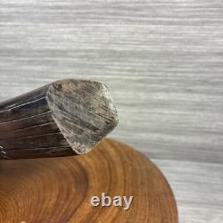 Antique Massim Papua New Guinea Wood Totem MOP Shell Inlay Trobriand Ex-Curator