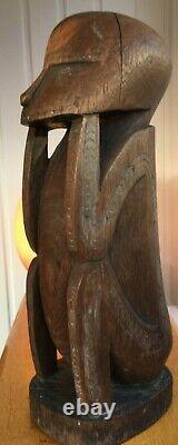 Antique Massim Wood Figure 19th c Original Oceanic Tribal Art Papua New Guinea