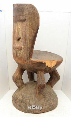 Antique PAPUA NEW GUINEA ORATORS STOOL CHAIR East Sepik River Tribal ancestor