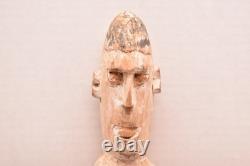 Antique PAPUA NEW GUINEA SAGO BOWL 25 EARLY 1900S ASMAT VTG OCEANIC CARVED WOOD