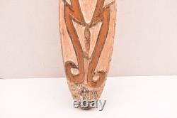 Antique PAPUA NEW GUINEA SAGO BOWL 25 EARLY 1900S ASMAT VTG OCEANIC CARVED WOOD
