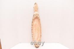Antique PAPUA NEW GUINEA SAGO BOWL 25 EARLY 1900S ASMAT VTG OCEANIC CARVED WOOD