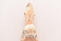 Antique PAPUA NEW GUINEA SAGO BOWL 25 EARLY 1900S ASMAT VTG OCEANIC CARVED WOOD