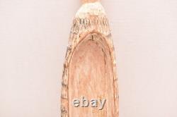 Antique PAPUA NEW GUINEA SAGO BOWL 25 EARLY 1900S ASMAT VTG OCEANIC CARVED WOOD