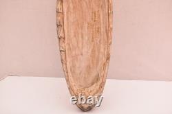 Antique PAPUA NEW GUINEA SAGO BOWL 25 EARLY 1900S ASMAT VTG OCEANIC CARVED WOOD