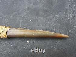 Antique PNG cassowary claw tipped highland fighting pick