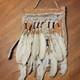 Antique Papua New Guinea Asmat Clan Design Shaman Bag Natural Fiber Feather