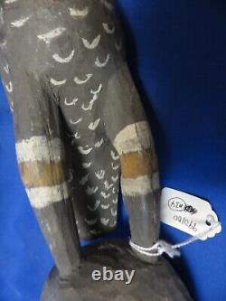 Antique Papua New Guinea Hand Carved Wood Sepik River Figure Bird Statue Figure