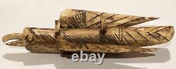 Antique Papua New Guinea Handmade Neck Ornament For Tribal Ceremony Made Of Bone