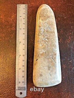 Antique Papua New Guinea Hard Stone Ceremonial Currency Axe Coin Art Club Adze