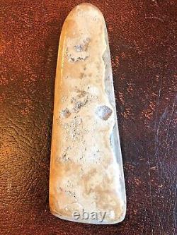 Antique Papua New Guinea Hard Stone Ceremonial Currency Axe Coin Art Club Adze