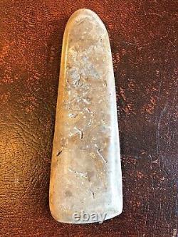 Antique Papua New Guinea Hard Stone Ceremonial Currency Axe Coin Art Club Adze