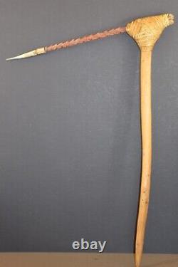 Antique Papua New Guinea Highland Tribal Cassowary Claw Fighting Club, c1890