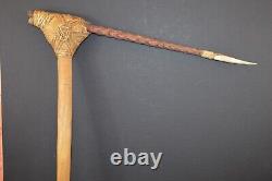 Antique Papua New Guinea Highland Tribal Cassowary Claw Fighting Club, c1890