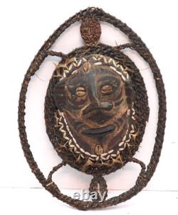 Antique Papua New Guinea Mask Yam Kaminbit Village Oceanic Ancestor Figrual Art