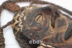 Antique Papua New Guinea Mask Yam Kaminbit Village Oceanic Ancestor Figrual Art