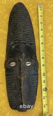 Antique Papua New Guinea Sepik River Ancestra Mask Tribal Art Vintage African