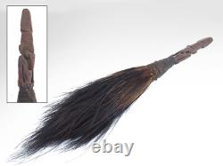 Antique Papua New Guinea Sepik River Tribal Ceremonial Fly Whisk Oceanic Art