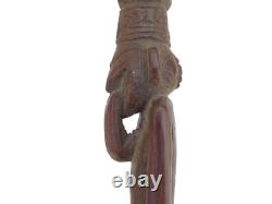 Antique Papua New Guinea Sepik River Tribal Ceremonial Fly Whisk Oceanic Art