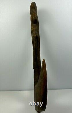 Antique Papua New Guinea Suspension Hook with Two Heads