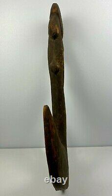 Antique Papua New Guinea Suspension Hook with Two Heads