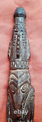 Antique SEPIK IATMUL Male Standing Figure Papua New Guinea