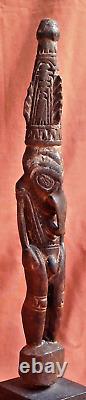 Antique SEPIK IATMUL Male Standing Figure Papua New Guinea Age Unknown