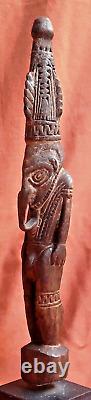 Antique SEPIK IATMUL Male Standing Figure Papua New Guinea Age Unknown