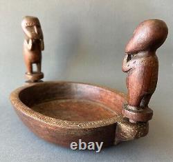 Antique Tribal Ancestor Figure Massim Soul Boat Papua New Guinea