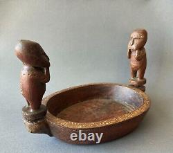 Antique Tribal Ancestor Figure Massim Soul Boat Papua New Guinea